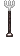 Metal pitchfork